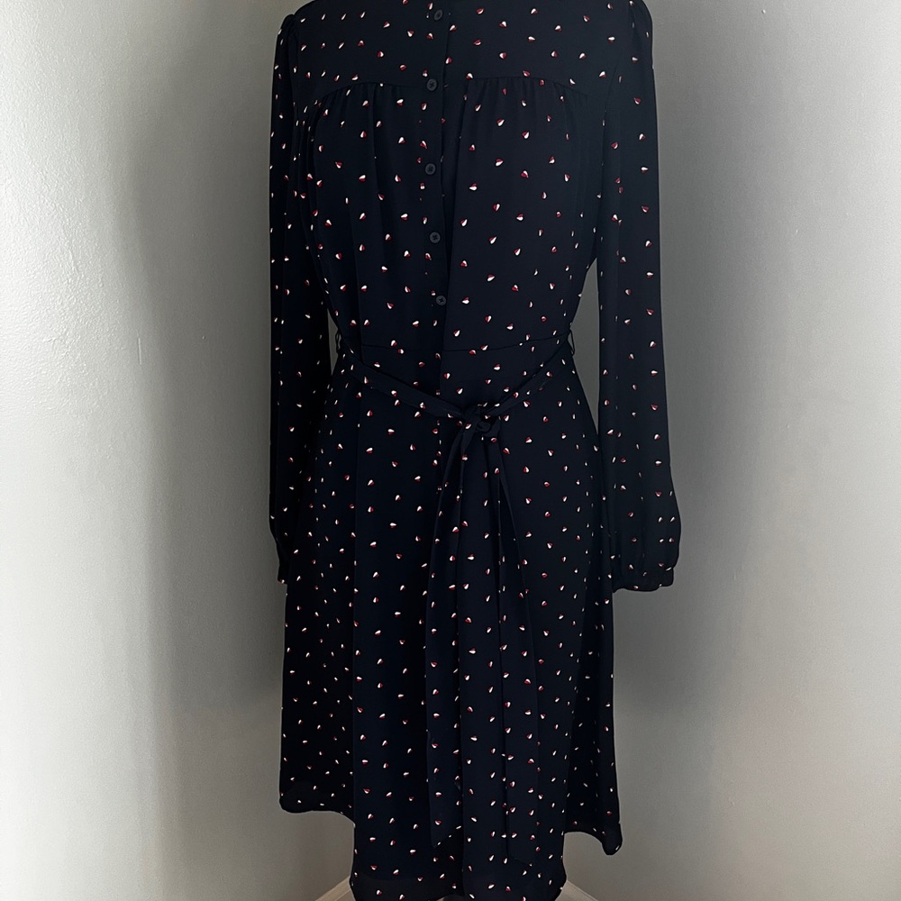 Tommy Hilfiger Elegant Size 14 Navy Dress - STUNNING
